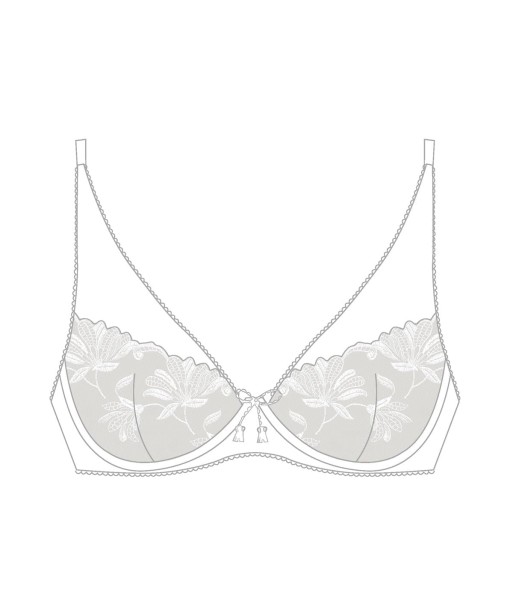 Aubade - Lovessence Soutien-gorge Triangle à Armatures Blanc de pas cher