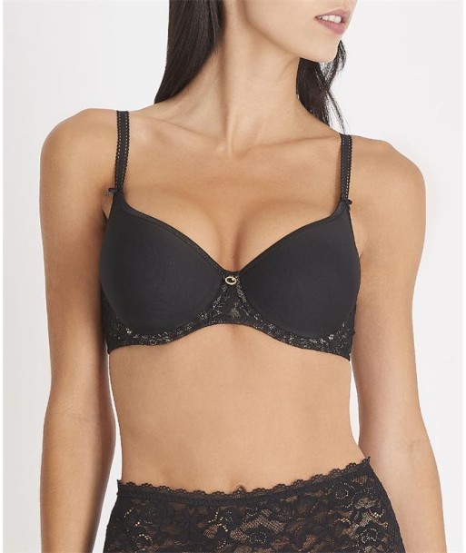 Aubade - Rosessence Soutien-Gorge Spacer Noir brillant des détails fins