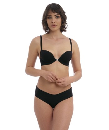 Wacoal - Accord Soutien Gorge Front Fastener Noir brillant des détails fins