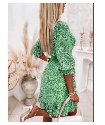 Robe Hippie Verte la chaussure