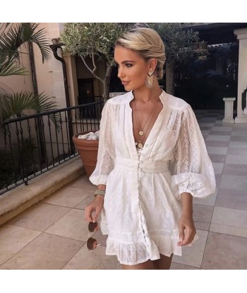 Robe hippie bohème blanche sur le site 