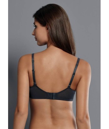 Rosa Faia - Fleur Soutien Gorge À Armatures Anthracite pas cheres