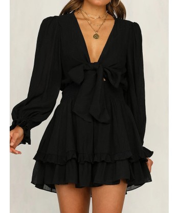 Robe courte hippie noir Le MVP de beaucoup