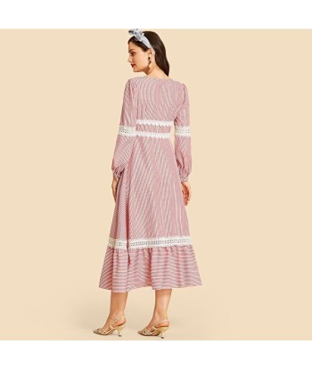 Robe Longue Bohème Chic Rose Pâle store